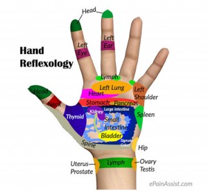 REFLEXOLOGY hand